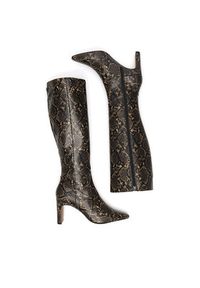 Nine West Kozaki WFA3354-1 Czarny. Kolor: czarny. Materiał: materiał