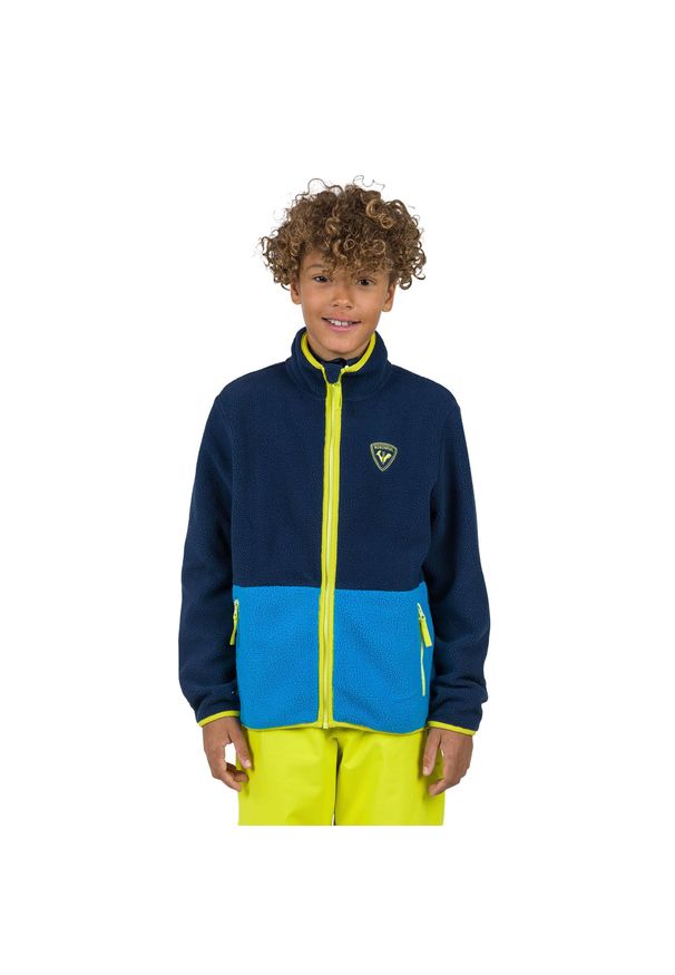 Bluza dziecięca Rossignol Jr Alltrack Fleece. Kolor: niebieski. Sezon: zima. Sport: narciarstwo