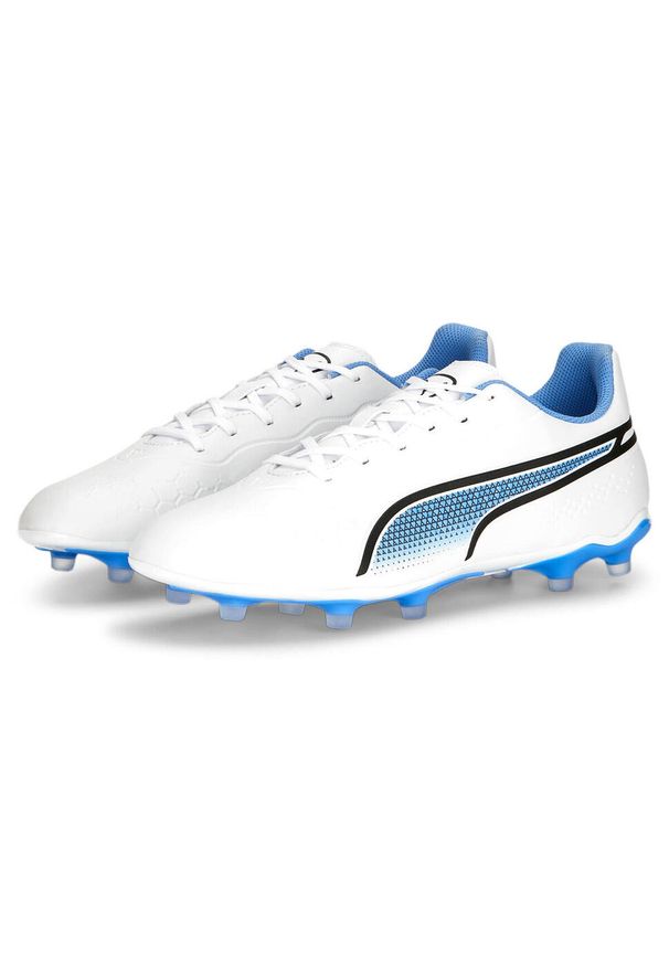 Puma - Buty piłkarskie męskie PUMA King Match FG/AG. Kolor: biały. Sport: piłka nożna
