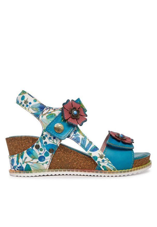 Sandały Laura Vita. Kolor: niebieski