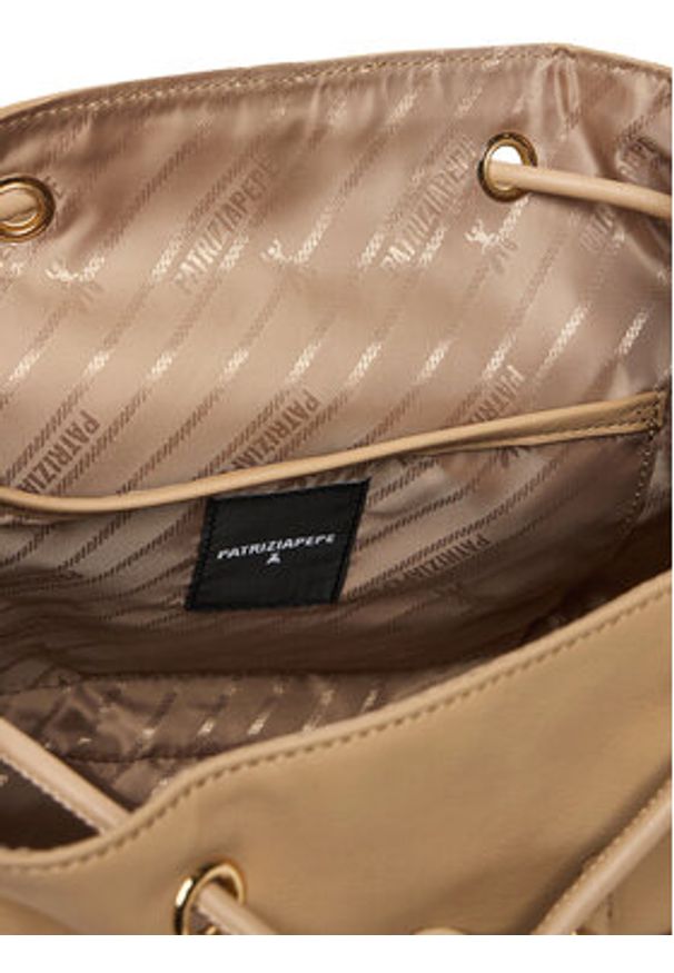 Patrizia Pepe Plecak 8B0285/L162-B775 Beżowy. Kolor: beżowy. Materiał: skóra