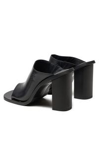 Calvin Klein Jeans Klapki Heel Sandal Lth Mg Mtl YW0YW01499 Czarny. Kolor: czarny. Materiał: skóra