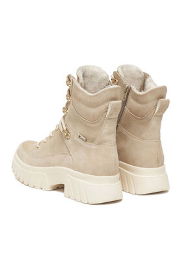 Rieker Trzewiki CEO-W1871-62 Beżowy. Kolor: beżowy. Materiał: zamsz, skóra