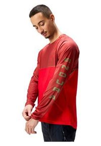 ENDURA - Longsleeve rowerowy męski Endura Core Printed. Kolor: czerwony. Długość rękawa: długi rękaw. Sport: kolarstwo