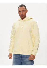 Tommy Jeans Bluza Linear Logo DM0DM17985 Żółty Regular Fit. Kolor: żółty. Materiał: bawełna