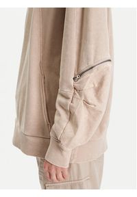 G-Star RAW - G-Star Raw Bluza Washed 3D D27738-D969 Beżowy Oversize. Kolor: beżowy. Materiał: bawełna
