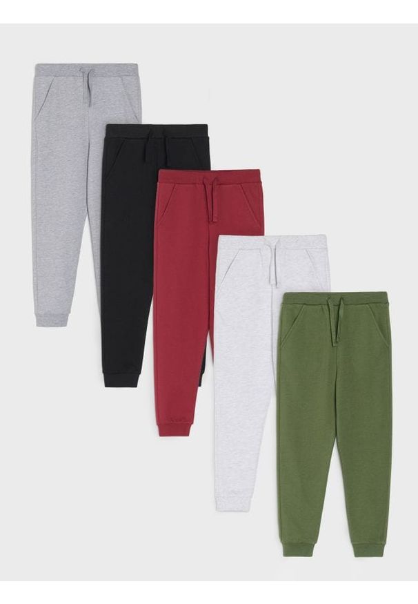 Sinsay - Spodnie 5 pack - pomarańczowy. Kolor: pomarańczowy