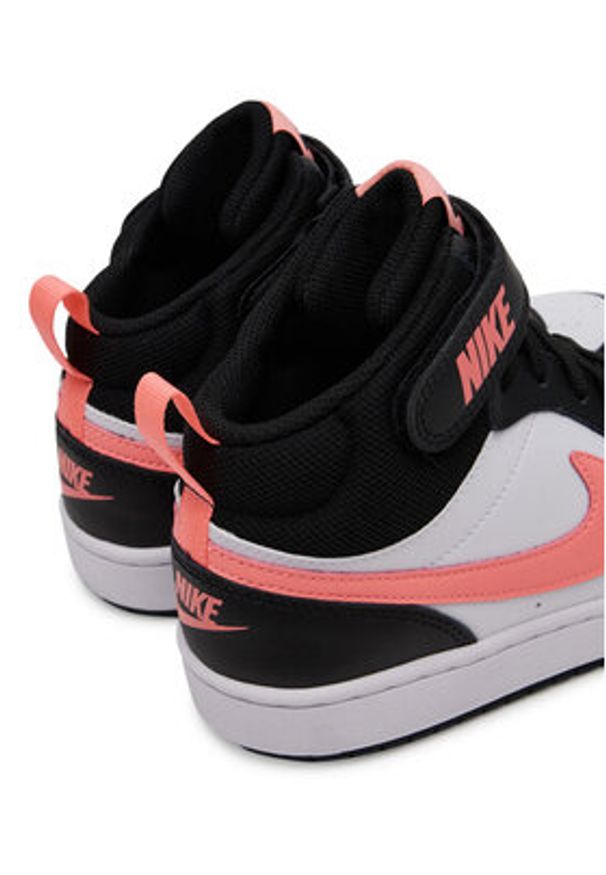 Nike Sneakersy Court Borough Mid 2 (GS) CD7782 Czarny. Kolor: czarny. Materiał: skóra. Model: Nike Court