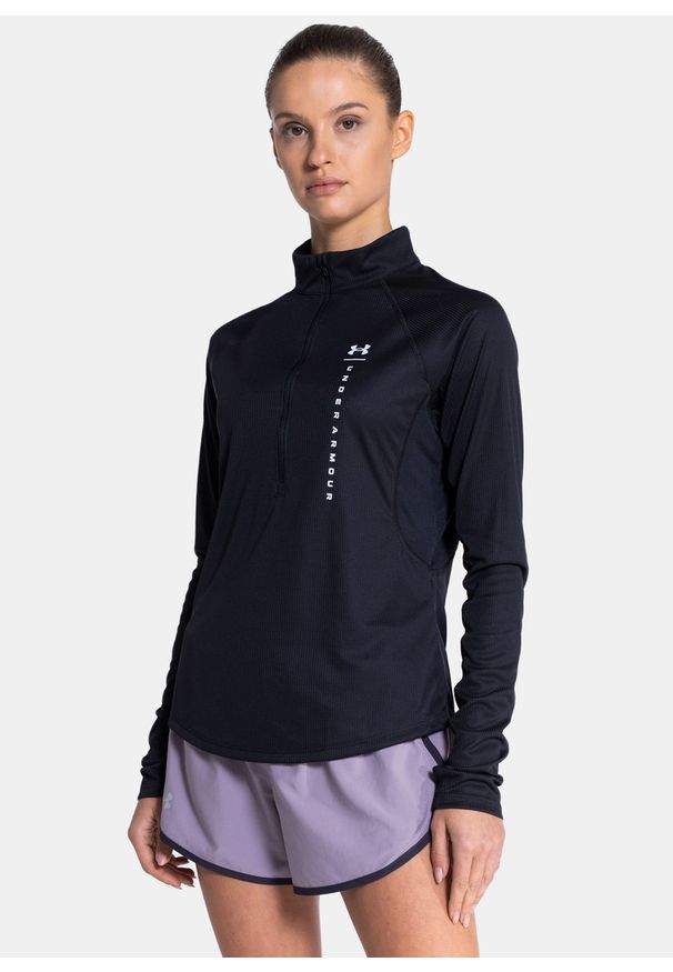 Bluza damska Under Armour Speed Stride Attitude (1356218-002). Kolor: czarny. Materiał: skóra. Sport: bieganie