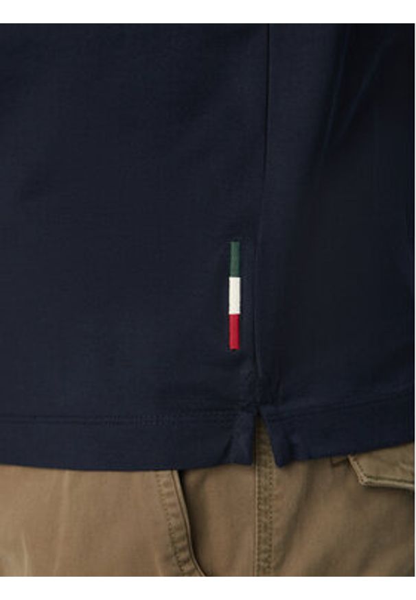 Aeronautica Militare Polo 261PO1917UJ00682 Granatowy Regular Fit. Typ kołnierza: polo. Kolor: niebieski. Materiał: bawełna