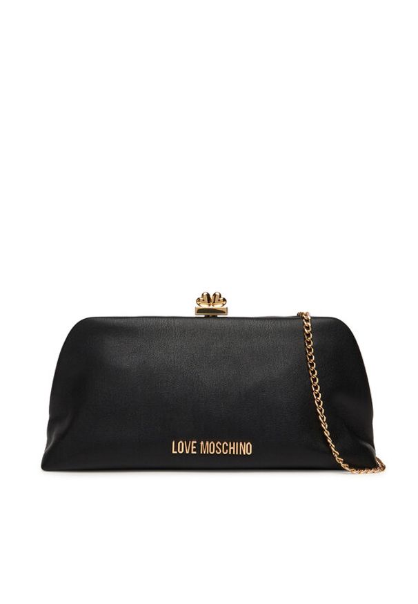 Love Moschino - LOVE MOSCHINO Torebka JC4287PP0MKP0000 Czarny. Kolor: czarny. Materiał: skórzane