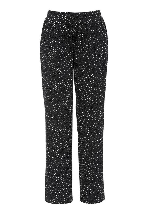 Cellbes Spodnie od pidżamy Czarny w kropki female czarny/ze wzorem 46/48. Kolor: czarny. Długość: długie. Wzór: kropki