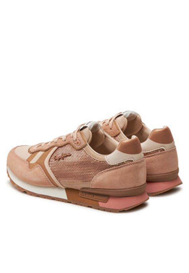 Pepe Jeans Sneakersy PLS40009 Beżowy. Kolor: beżowy. Materiał: skóra