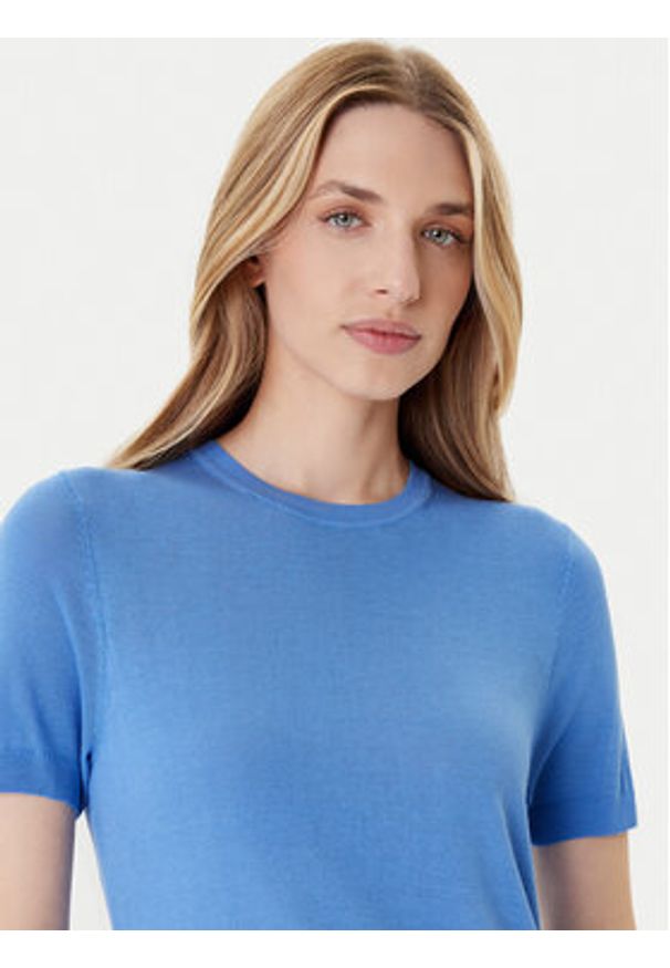 Calvin Klein Sweter LV044A307G Szary Regular Fit. Kolor: szary. Materiał: wiskoza