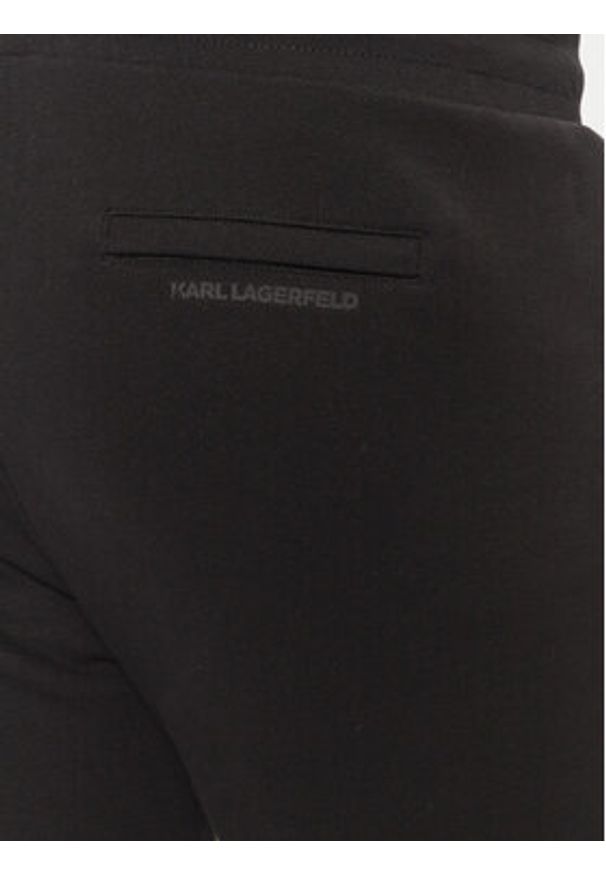 Karl Lagerfeld - KARL LAGERFELD Spodnie dresowe 705071 551900 Czarny Regular Fit. Kolor: czarny. Materiał: bawełna
