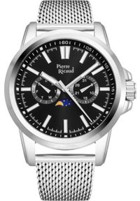 Zegarek Pierre Ricaud Zegarek męski Pierre Ricaud P60034.5114QF srebrny. Kolor: srebrny #1