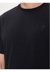 Karl Lagerfeld - KARL LAGERFELD T-Shirt 755055 542221 Granatowy Regular Fit. Typ kołnierza: dekolt w karo. Kolor: niebieski. Materiał: bawełna #4