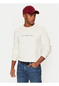 TOMMY HILFIGER - Tommy Hilfiger Longsleeve UM0UM03345 Écru Regular Fit. Materiał: bawełna. Długość rękawa: długi rękaw