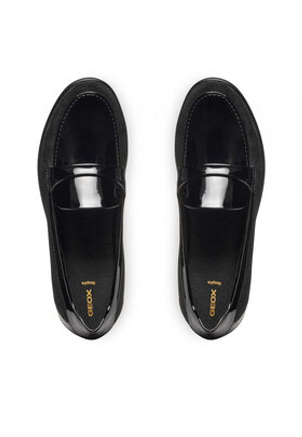 Geox Półbuty D Ilde D46RAB 02202 C9999 Czarny. Kolor: czarny. Materiał: skóra, zamsz