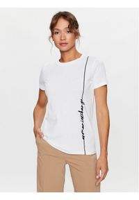 Armani Exchange T-Shirt 6RYT05 YJ3RZ 1000 Biały Regular Fit. Kolor: biały. Materiał: bawełna