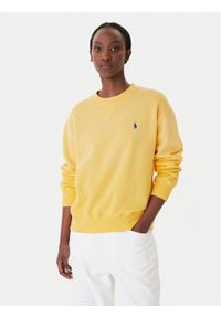 Polo Ralph Lauren Bluza 211971697504 Żółty Relaxed Fit. Typ kołnierza: polo. Kolor: żółty. Materiał: bawełna #1