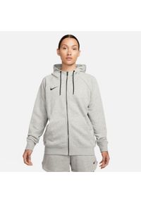 Bluza sportowa damska Nike Wmns Park 20 Hoodie. Typ kołnierza: kaptur. Kolor: szary, czarny. Materiał: bawełna, poliester