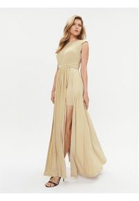 Rinascimento Sukienka wieczorowa CFC0115306003 Złoty Regular Fit. Kolor: złoty. Materiał: syntetyk. Styl: wizytowy #4