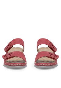 Clara Barson Klapki WYL05010-11 Czerwony. Kolor: czerwony. Materiał: syntetyk #4