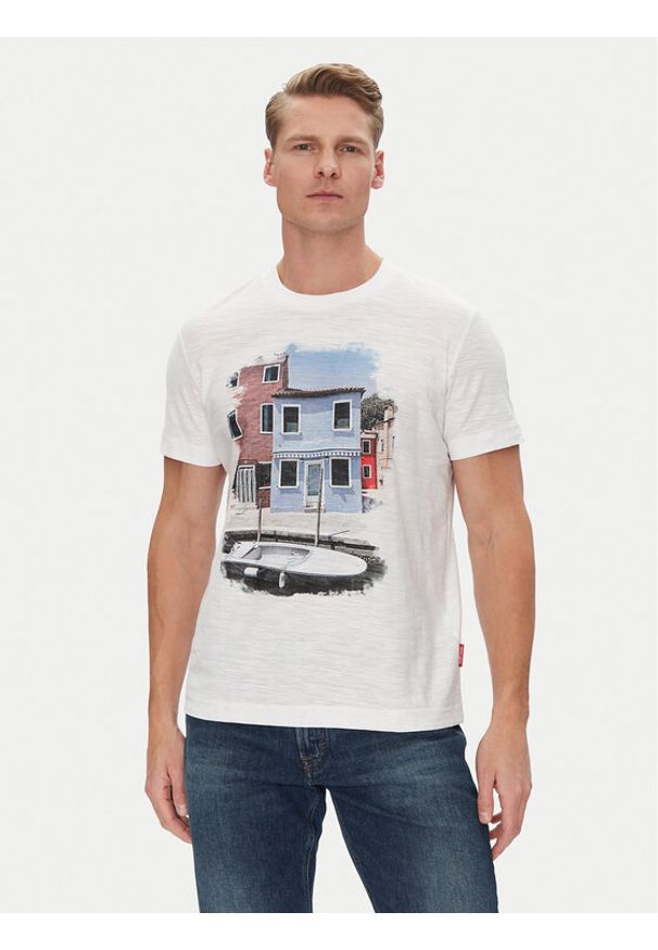 JOOP! Jeans T-Shirt 15 JJJ-29Albin 30045721 Biały Modern Fit. Kolor: biały. Materiał: bawełna