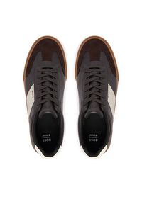 BOSS Sneakersy Aiden 50557852 Brązowy. Kolor: brązowy. Materiał: skóra #4