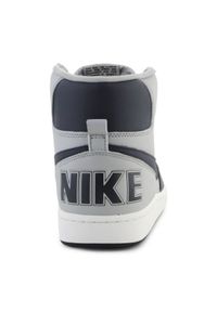 Buty Nike Terminator High FB1832-001 białe. Okazja: na co dzień. Kolor: biały. Materiał: guma, skóra. Szerokość cholewki: normalna. Sport: koszykówka