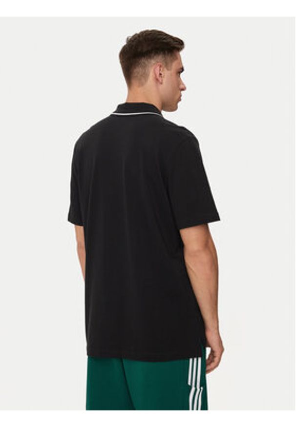 Adidas - adidas Polo Essentials IC9314 Czarny Regular Fit. Typ kołnierza: polo. Kolor: czarny. Materiał: bawełna