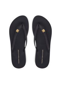 TOMMY HILFIGER - Tommy Hilfiger Japonki Elevated Chic Beach Sandal FW0FW08523 Granatowy. Kolor: niebieski. Materiał: skóra #4