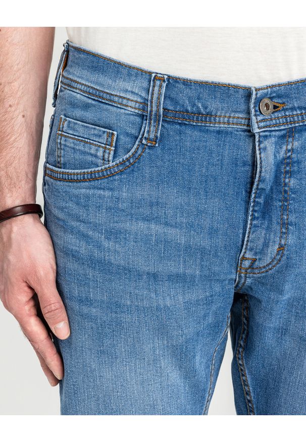 Męskie Spodnie Jeansowe Mustang Style Oregon Tapered Denim Blue 1018014 5000 682