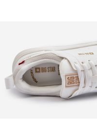 Big-Star - Sneakersy Męskie Memory Foam System Big Star NN174149 Białe. Okazja: na co dzień. Kolor: biały. Materiał: skóra