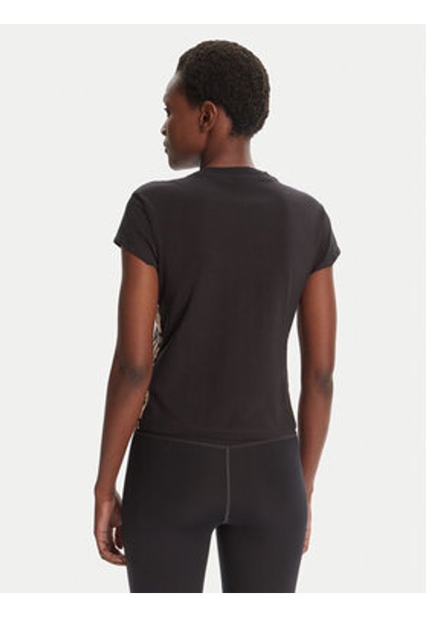 Adidas - adidas T-Shirt Animal Print 3-Stripes JM1856 Beżowy Slim Fit. Kolor: beżowy. Materiał: bawełna. Wzór: nadruk