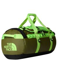 Torba The North Face Base Camp Duffel M 0A52SA32C1 - zielona. Kolor: zielony. Materiał: nylon. Wzór: paski #1