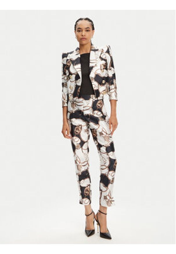 Babylon Marynarka S00704 Biały Regular Fit. Kolor: biały. Materiał: syntetyk