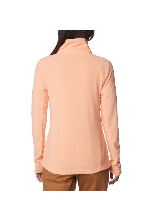 columbia - Polar Sportowy Damski Columbia Glacial Iv 1/2 Zip. Kolor: pomarańczowy. Materiał: polar