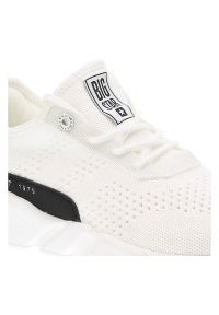 Big-Star - Białe Sneakersy Big Star Damskie Buty Sportowe. Okazja: na co dzień. Kolor: biały. Materiał: materiał. Szerokość cholewki: normalna. Styl: sportowy #5