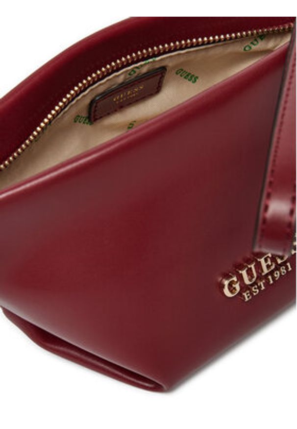 Guess Kosmetyczka TWEV95 35005 Czerwony. Kolor: czerwony. Materiał: skóra