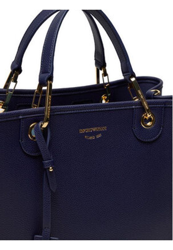 Emporio Armani Torebka EW000360 AF12036 MB051 Granatowy. Kolor: niebieski. Materiał: skórzane
