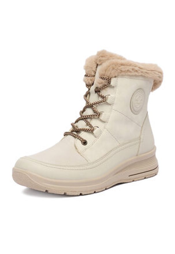 Rieker Trzewiki CEO-L7706-80 Beżowy. Kolor: beżowy. Materiał: materiał, syntetyk