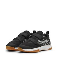 Puma - Buty do sportów halowych Varion II PUMA Black Cool Light Gray Gum Beige. Kolor: beżowy, wielokolorowy, czarny, szary. Materiał: guma