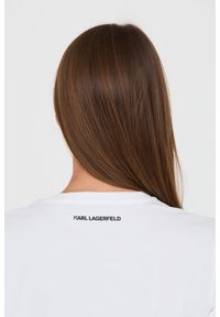 Karl Lagerfeld - KARL LAGERFELD Biały t-shirt Ikonik 2.0. Kolor: biały. Materiał: bawełna #7