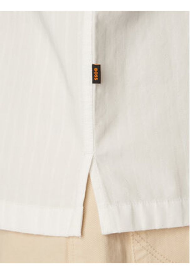 BOSS Koszula Rayer 50559321 Biały Regular Fit. Kolor: biały. Materiał: bawełna