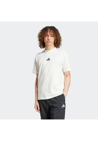 Adidas - Koszulka męska ADIDAS. Kolor: biały. Materiał: bawełna #1