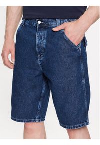 Tommy Jeans Szorty jeansowe Aiden DM0DM16752 Niebieski Relaxed Fit. Kolor: niebieski. Materiał: bawełna, jeans