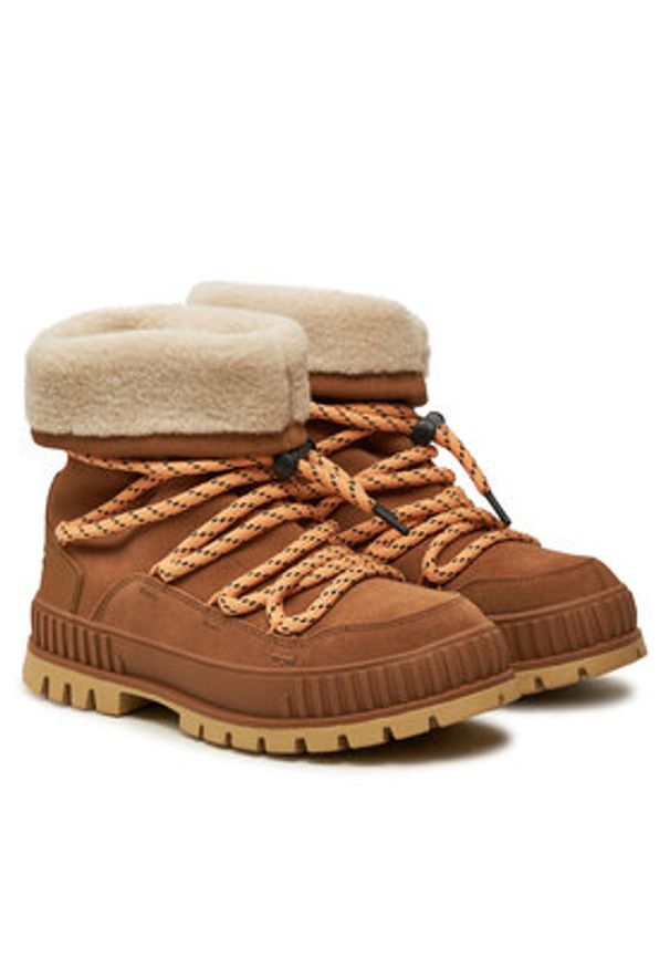 Palladium Śniegowce Pallashock Hiver 94349-252-M Brązowy. Kolor: brązowy. Materiał: zamsz, skóra