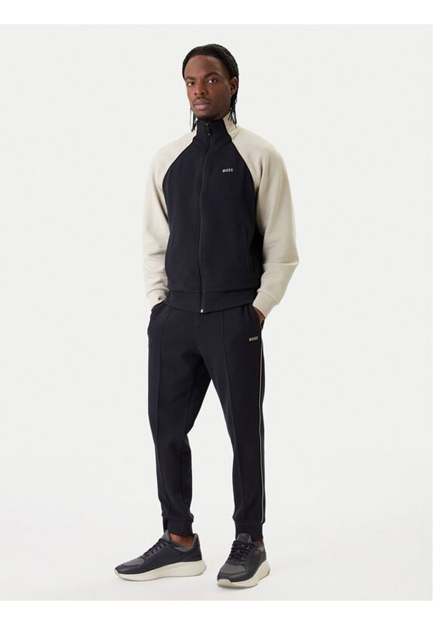 BOSS Dres Join 50564269 Granatowy Regular Fit. Kolor: niebieski. Materiał: bawełna
